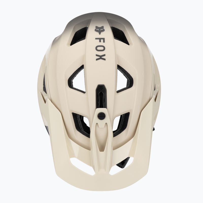 Fox Racing Speedframe Pro Backfade крем каска за велосипед 6
