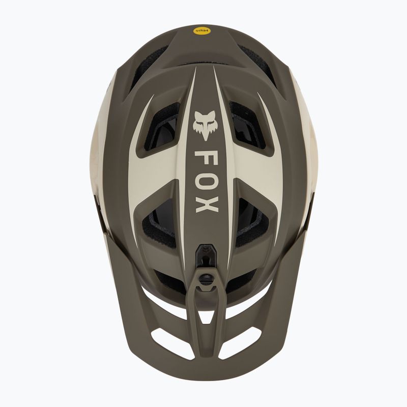 Fox Racing Speedframe Pro Defy крем каска за велосипед 5