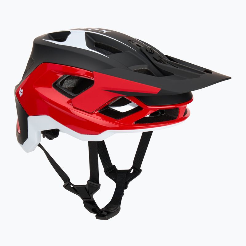 Fox Racing Speedframe Pro Defy флуоресцентна червена каска за велосипед