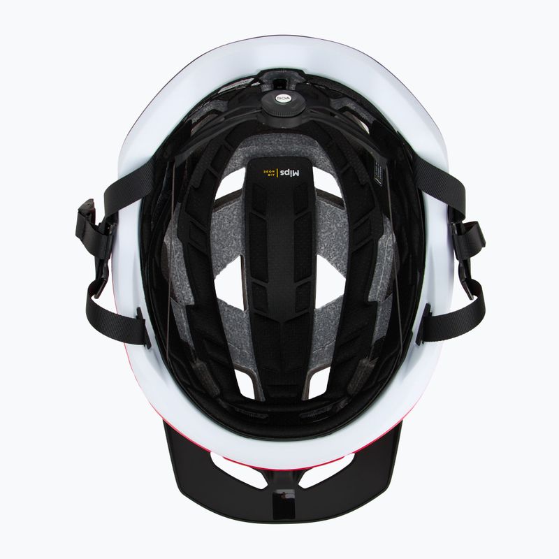 Fox Racing Speedframe Pro Defy флуоресцентна червена каска за велосипед 6