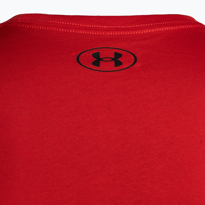 Мъжка тениска за тренировки Under Armour Sportstyle Left Chest SS червено/черно 7