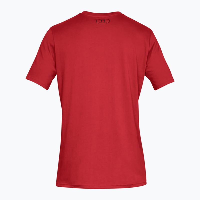 Мъжка тениска Under Armour Boxed Sportstyle червена/оранжева 6