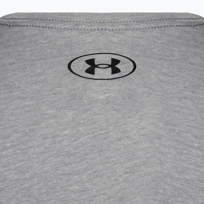 Мъжка тренировъчна тениска Under Armour Sportstyle Left Chest SS steel light heather/black 7
