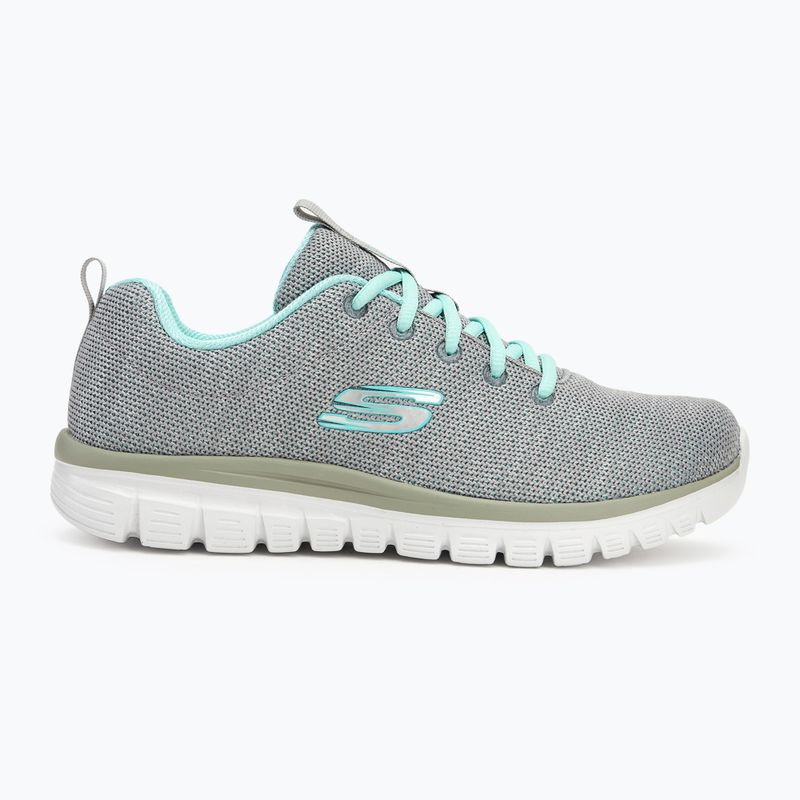 SKECHERS Graceful Twisted Fortune дамски обувки за тренировка сиво/мета 2