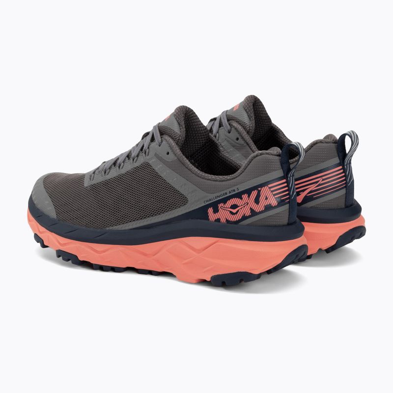 Дамски обувки за бягане HOKA Challenger ATR 5 charcoal gray/fusion coral 3
