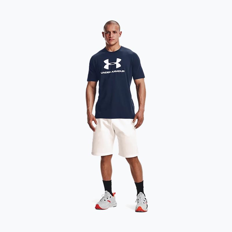 Under Armour UA Sportstyle Logo SS мъжка тениска за тренировки тъмносиня 1329590 5