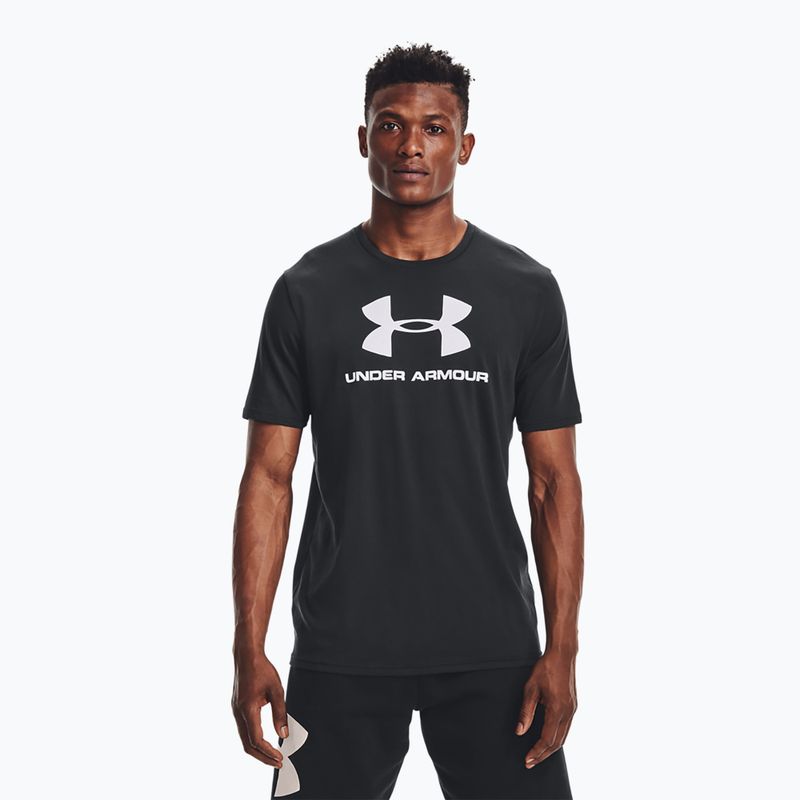 Under Armour UA Sportstyle Logo SS Мъжка тениска за тренировка черно 1329590