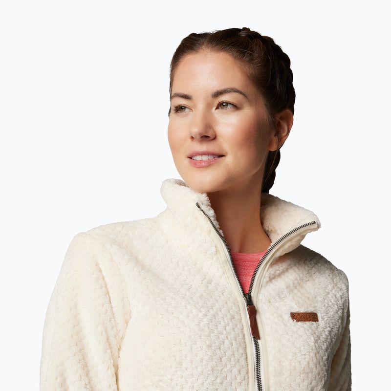 Дамски суитшърт Columbia Fire Side II Sherpa Full Zip chalk 5