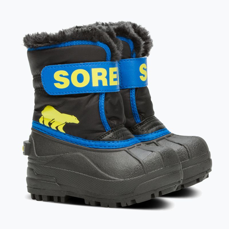 Детски ботуши за сняг Sorel Snow Commander черни/супер сини 9