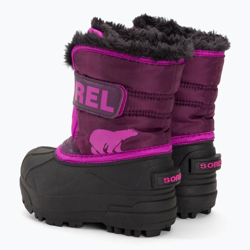 Детски ботуши за сняг Sorel Snow Commander purple dahlia/groovy pink 3