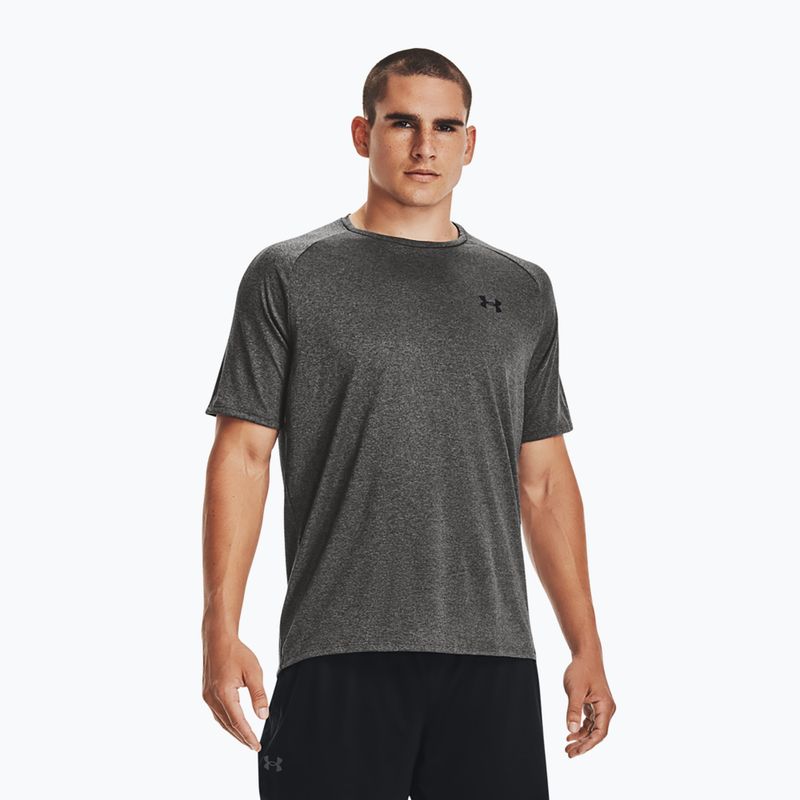 Мъжка тениска за тренировки Under Armour Tech 2.0 carbon heather/black