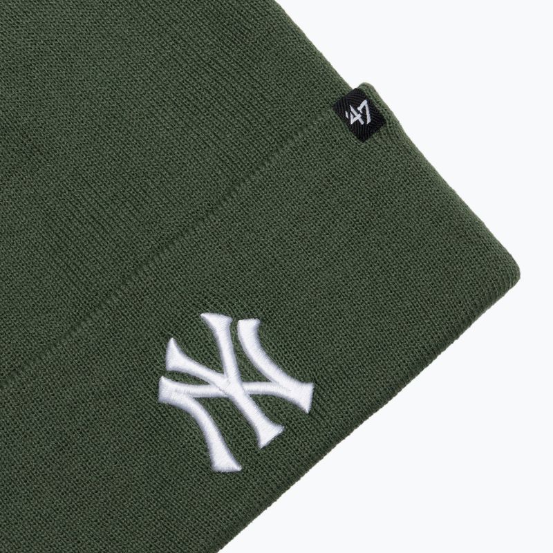 Зимна шапка 47 Brand MLB New York Yankees Haymaker moss 3