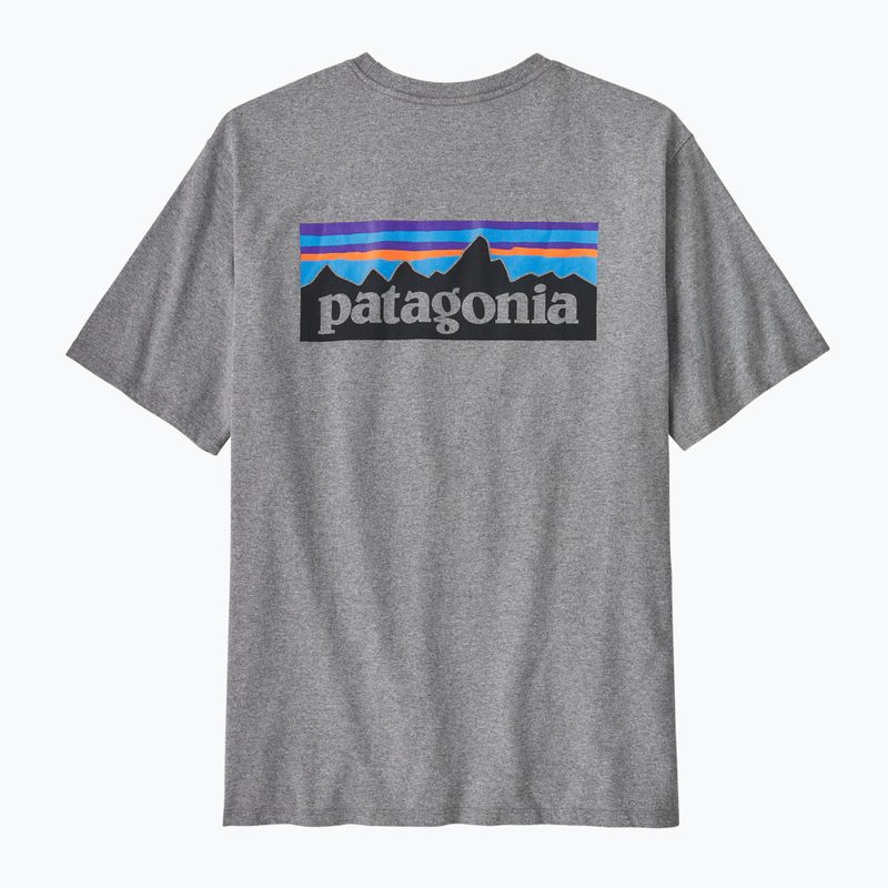 Мъжка тениска Patagonia P-6 Logo Responsibili-Tee gravel heather 4
