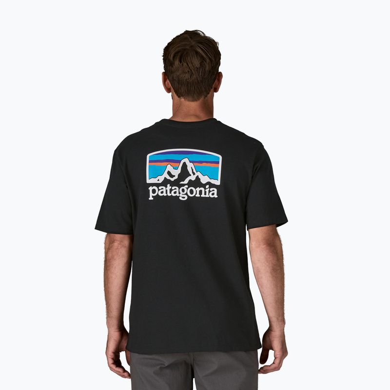 Мъжка тениска за трекинг Patagonia P-6 Logo Responsibili-Tee black 3