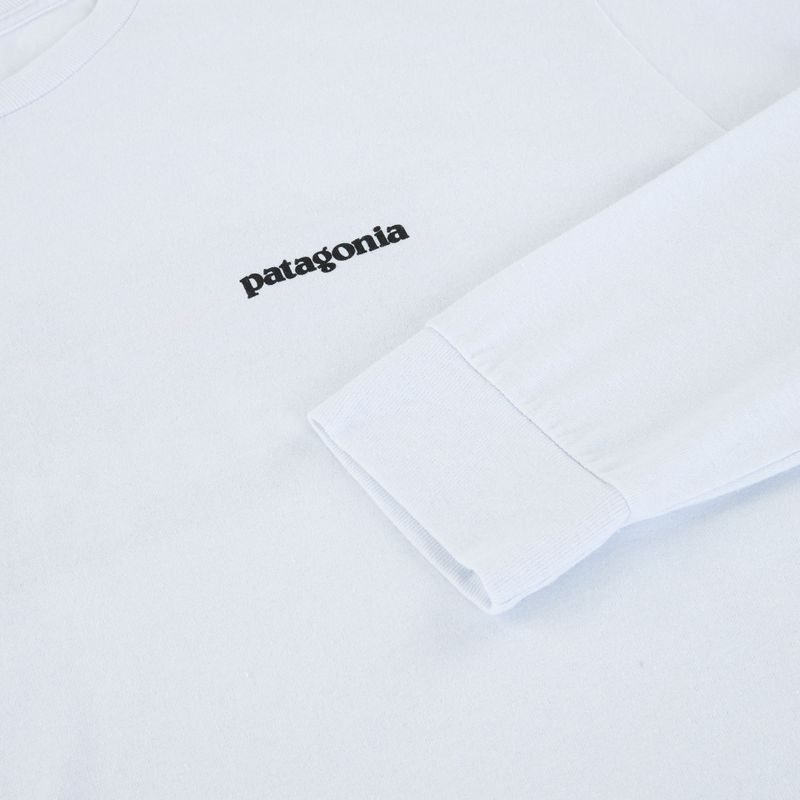 Мъжка блуза с дълъг ръкав Patagonia P-6 Logo Responsibili white 3