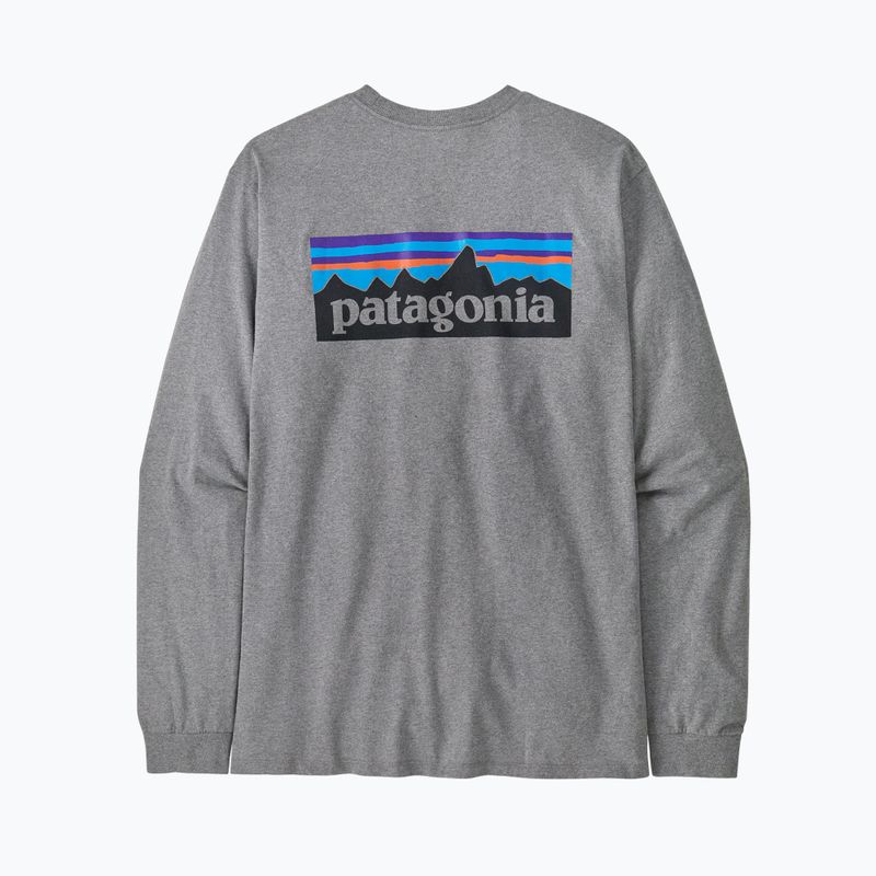 Мъжка блуза с дълъг ръкав Patagonia P-6 Logo Responsibili gravel heather 4
