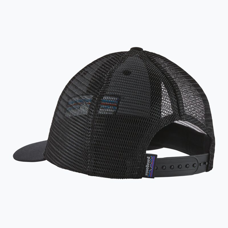 Patagonia P-6 Logo LoPro Trucker шапка черна 6