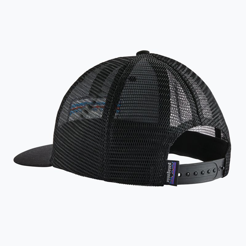 Patagonia P-6 Logo Trucker шапка черна 2