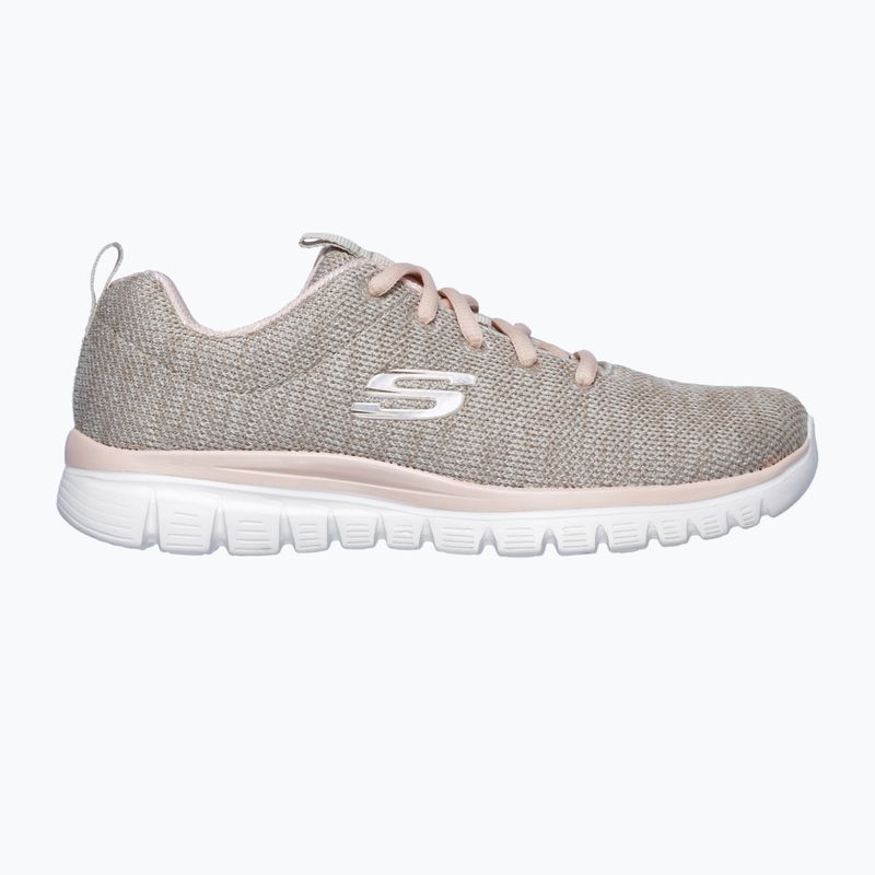 Дамски обувки за обучение SKECHERS Graceful Twisted Fortune natural/coral 7