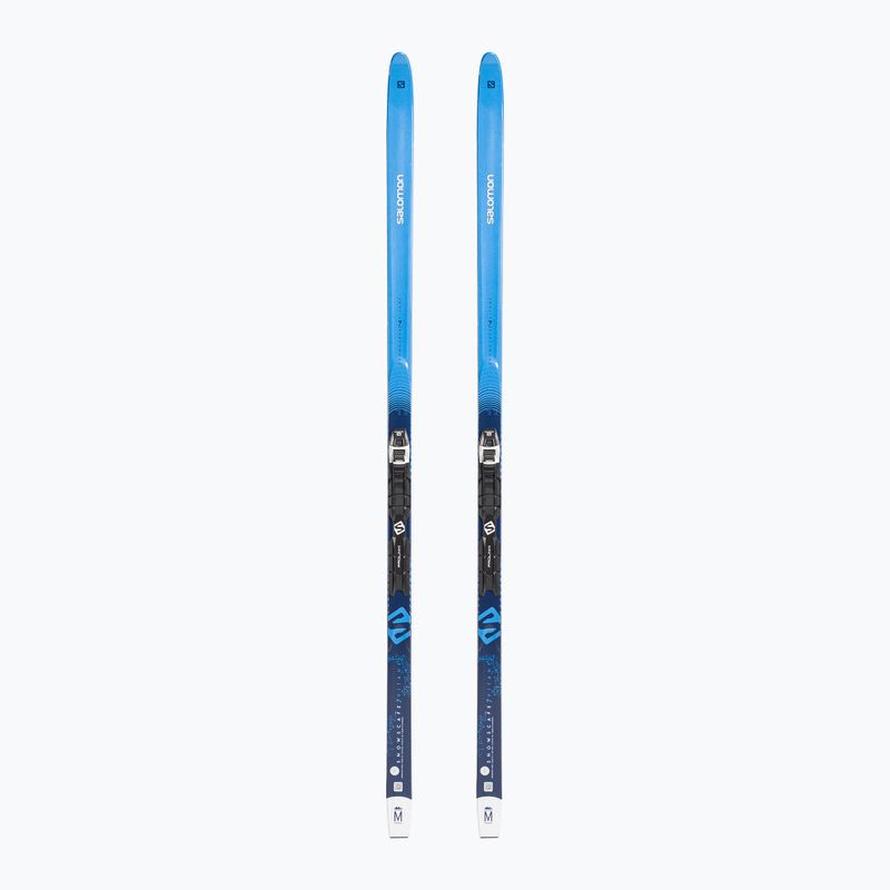 Дамски ски за ски бягане Salomon Snowscape 7 Vitane + Prolink Auto blue L409352PMS