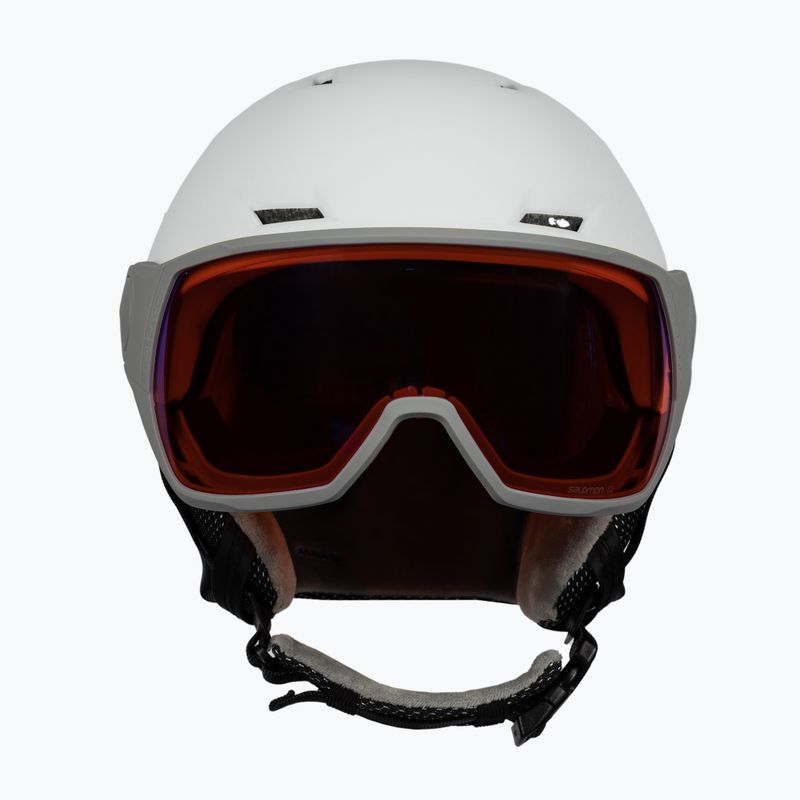 Дамска ски каска Salomon Icon Lt Visor white L41199700 2