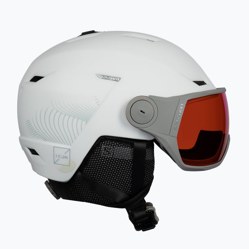 Дамска ски каска Salomon Icon Lt Visor white L41199700 4