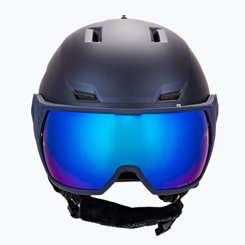 Дамска ски каска Salomon Icon Lt Visor navy blue L41199800 2