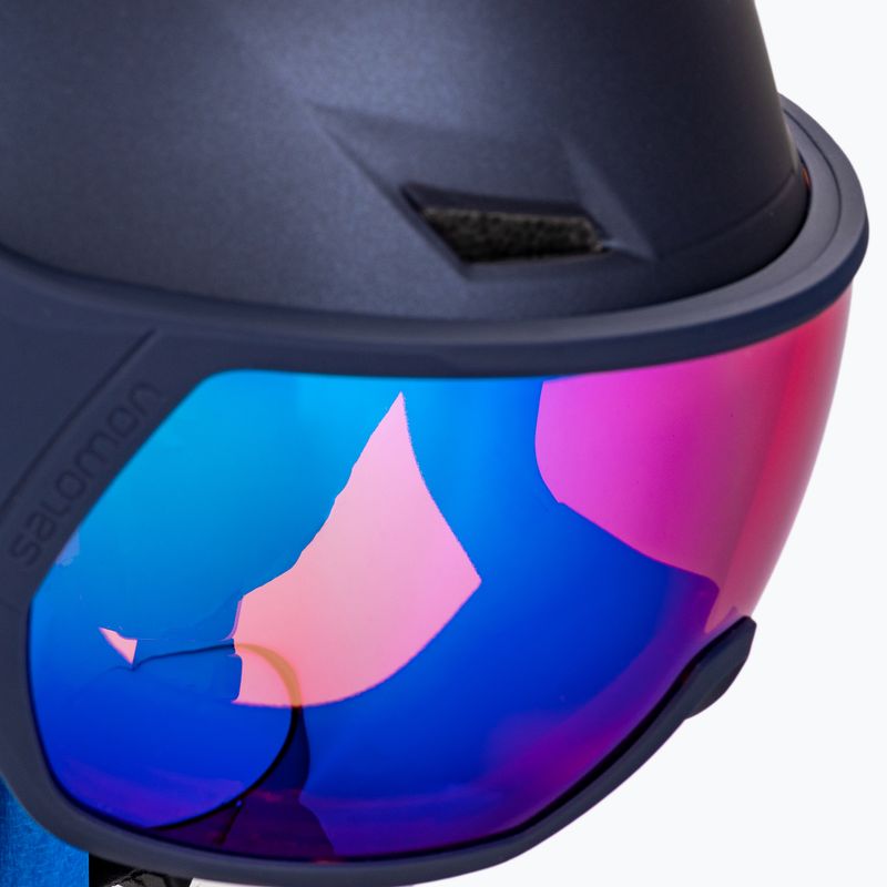 Дамска ски каска Salomon Icon Lt Visor navy blue L41199800 6