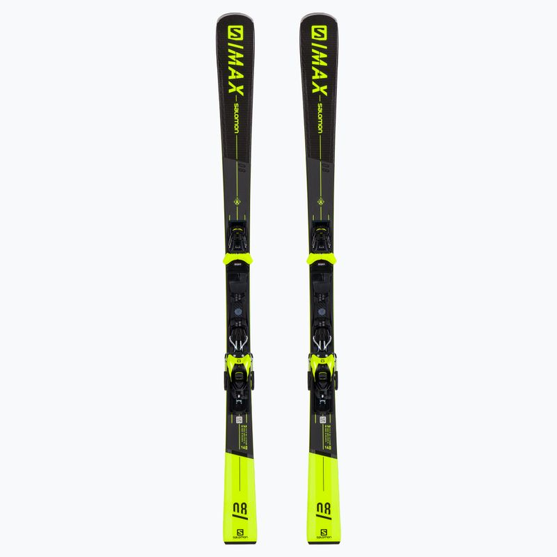 Мъжки ски за спускане Salomon S/Max 8 grey + M11 GW L41134400/L4113200010