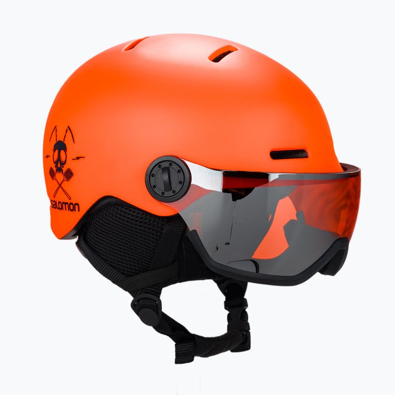 Детска ски каска Salomon Grom Visor orange L40836900