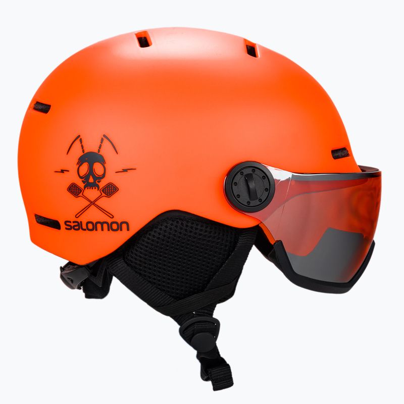 Детска ски каска Salomon Grom Visor orange L40836900 4