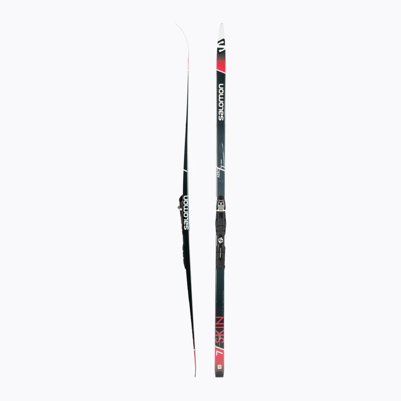 Salomon Aero 7 Eskin + Prolink Access ски за ски бягане черно/червено L412131PM 2