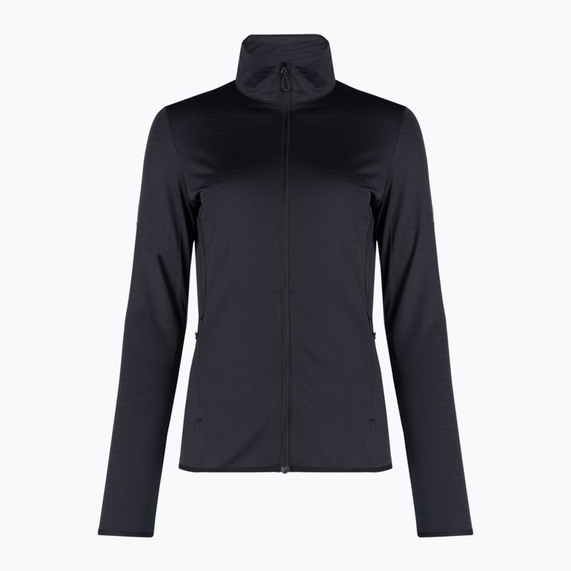 Дамски суитшърт Salomon Outrack Full Zip Mid от полар черен LC1358200