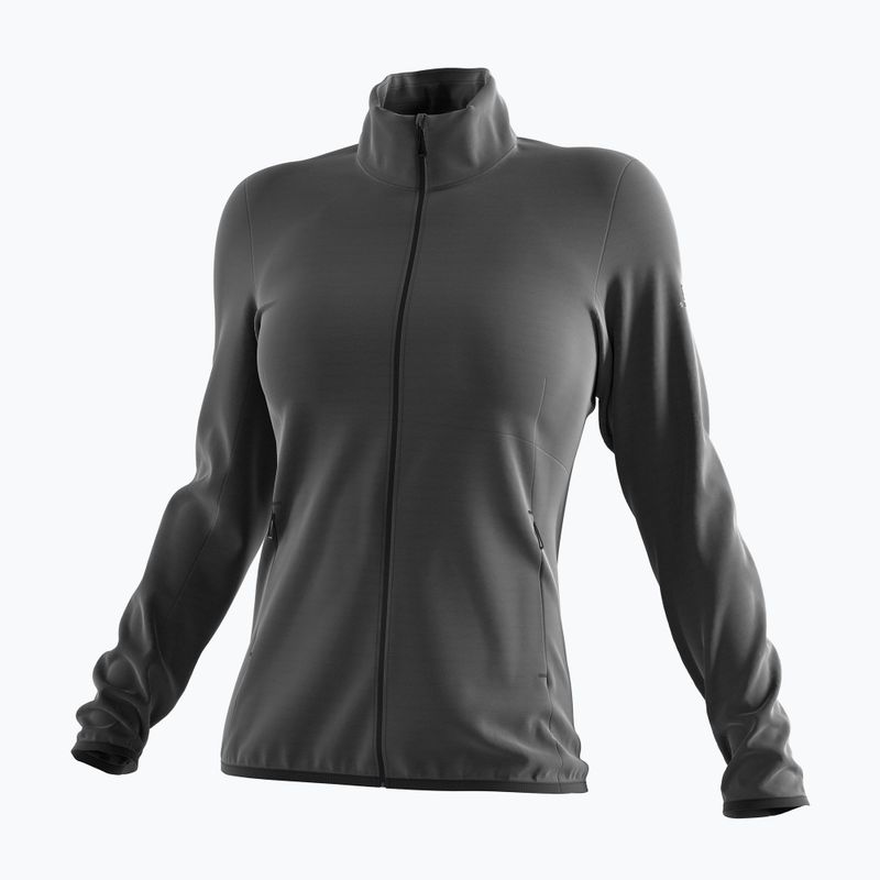 Дамски суитшърт Salomon Outrack Full Zip Mid от полар черен LC1358200 5