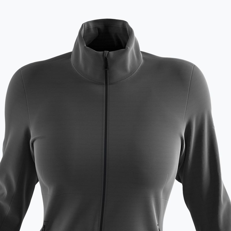 Дамски суитшърт Salomon Outrack Full Zip Mid от полар черен LC1358200 8
