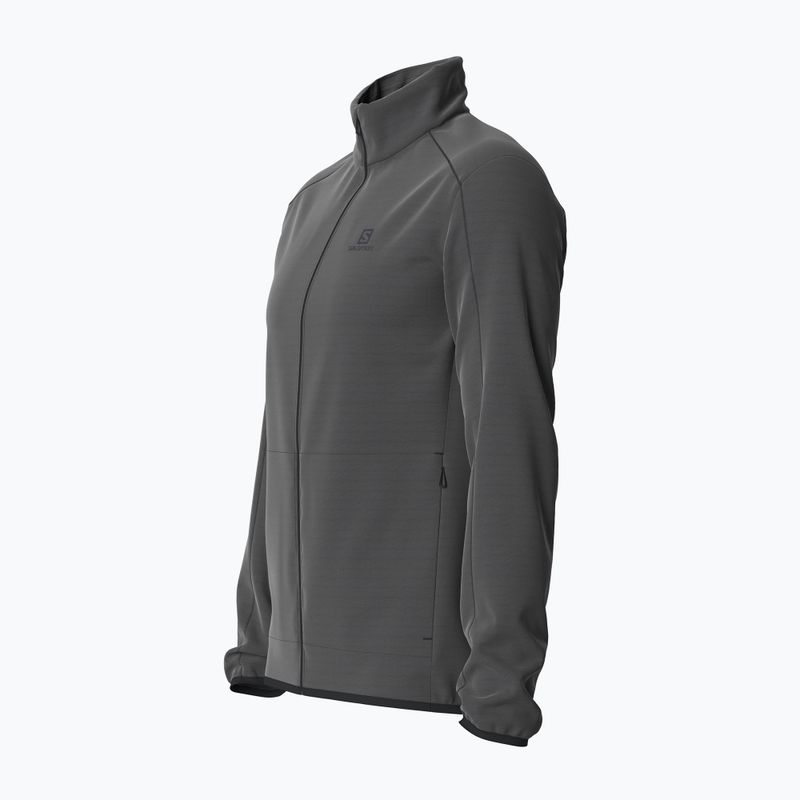 Мъжки потник Salomon Outrack Full Zip Mid от полар черен LC1369200 4