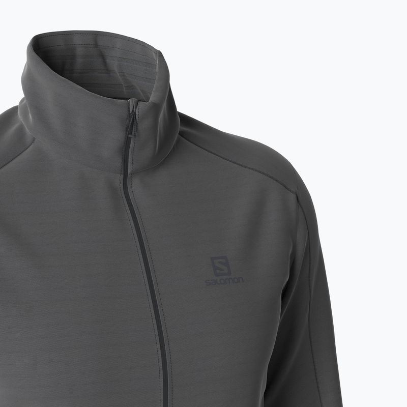 Мъжки потник Salomon Outrack Full Zip Mid от полар черен LC1369200 6