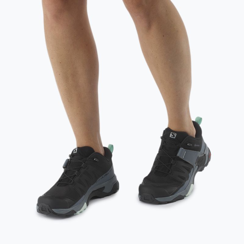 Дамски ботуши за трекинг Salomon X Ultra 4 GTX сиво-черен L41289600 9