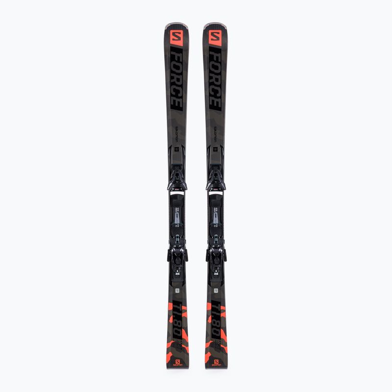 Мъжки ски за спускане Salomon S/Force Ti.80 grey + Z12 GW L41496000/L4146890010