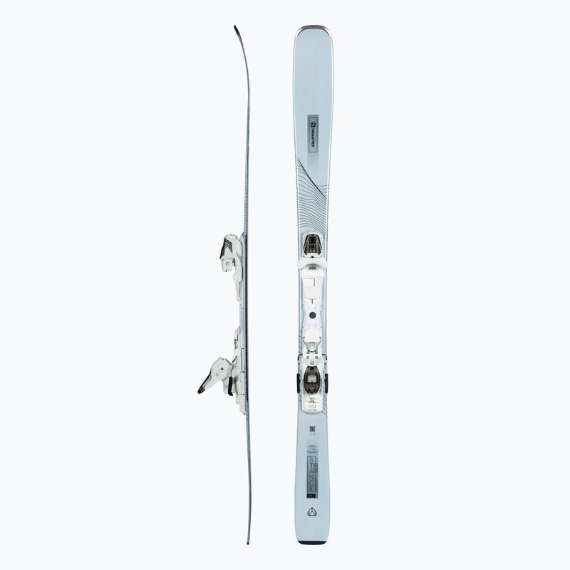 Мъжки ски за спускане Salomon Stance W80 white + M10 GW L41494000/L4113260010 2