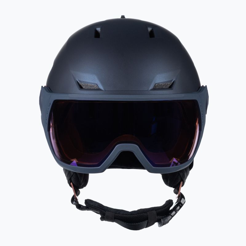 Дамска ски каска Salomon Icon LT Visor Photo Sigma S1-S3 navy blue L41529800 2