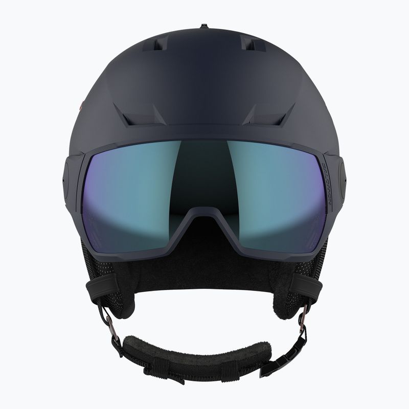Дамска ски каска Salomon Icon LT Visor Photo Sigma S1-S3 navy blue L41529800 12
