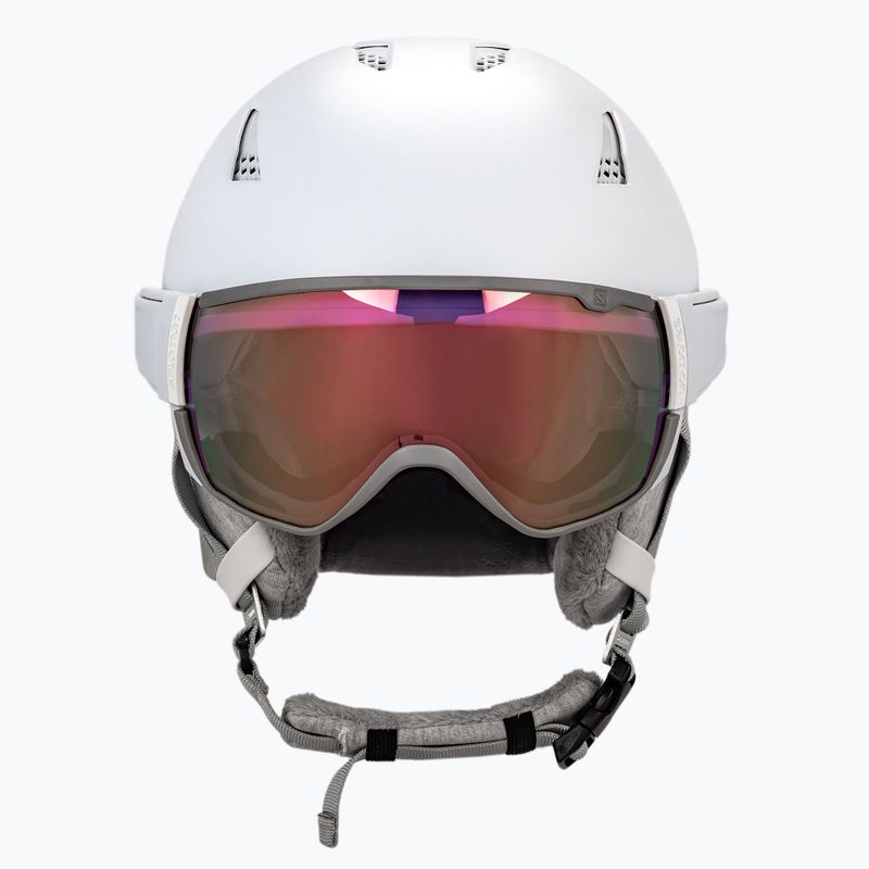 Дамска ски каска Salomon Mirage white L41532300 2