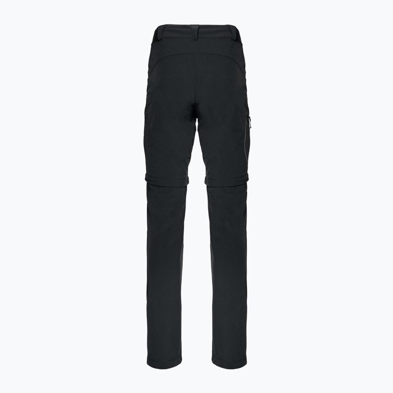 Дамски панталони за трекинг Salomon Wayfarer Zip Off black LC1701900 2
