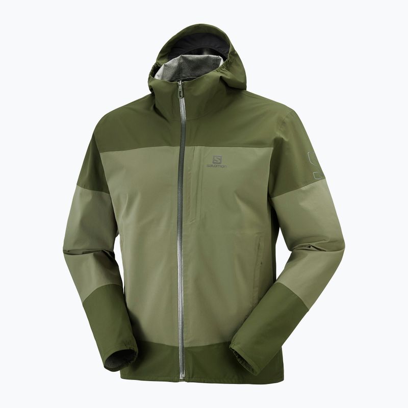 Salomon Outrack 2.5L мъжко дъждобранно яке зелено LC1703400