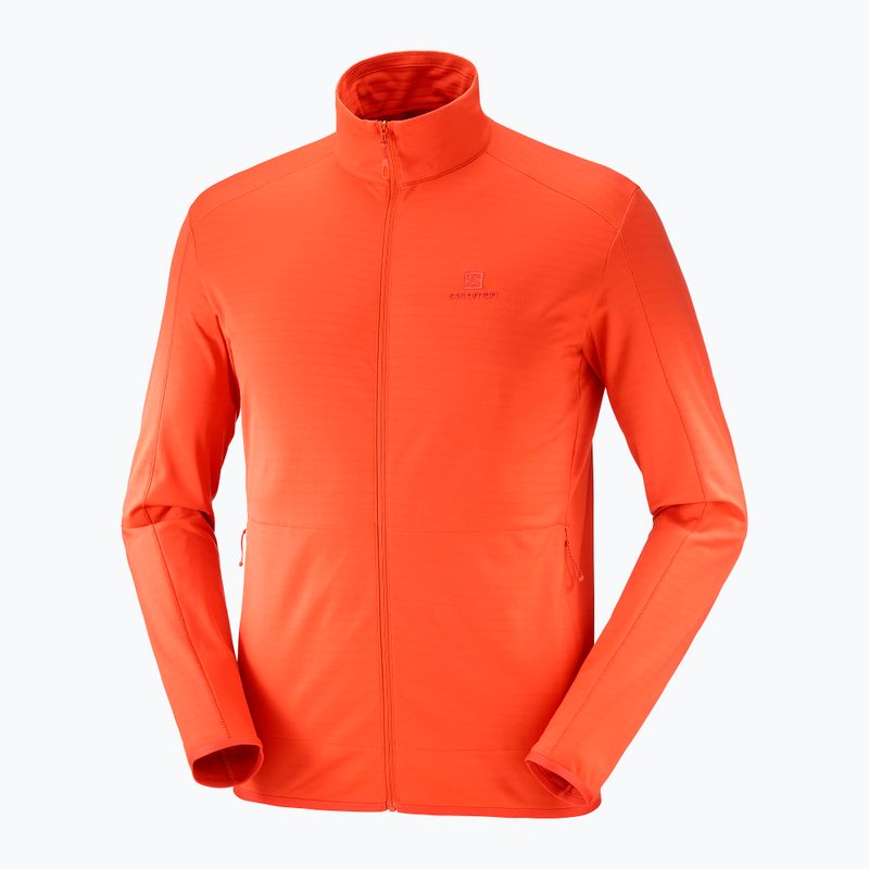 Мъжки Salomon Outrack Full Zip Mid Orange LC1711600