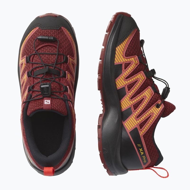 Детски обувки за пътешествия Salomon XA Pro V8 maroon L41613800 14
