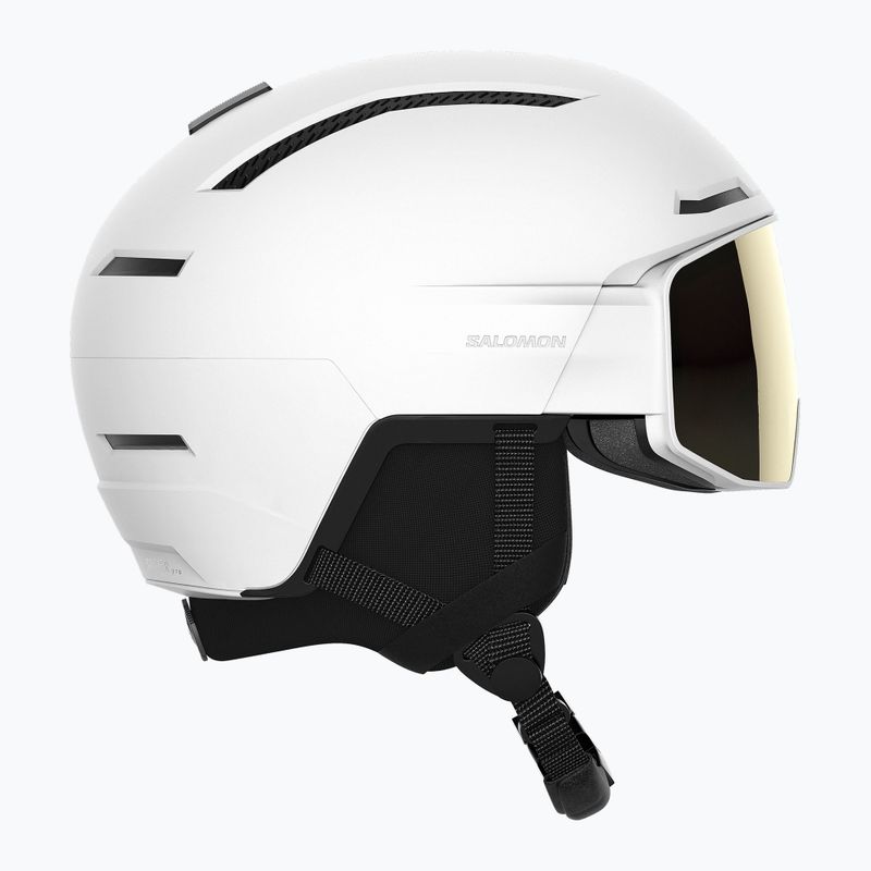 Ски каска Salomon Driver Pro Sigma бяла/черна бронзова 11