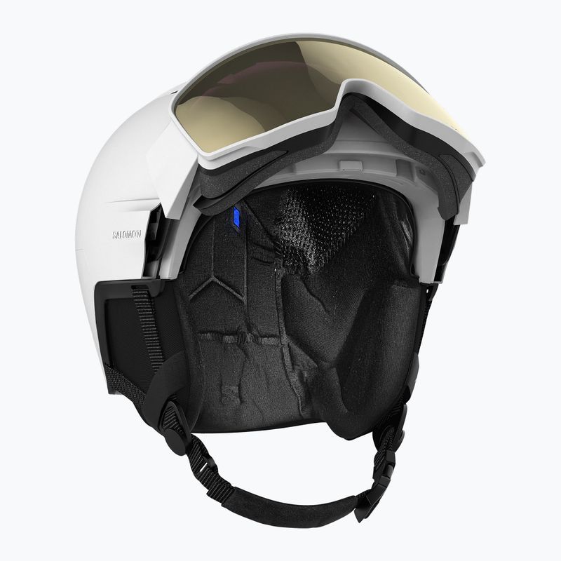 Ски каска Salomon Driver Pro Sigma бяла/черна бронзова 13