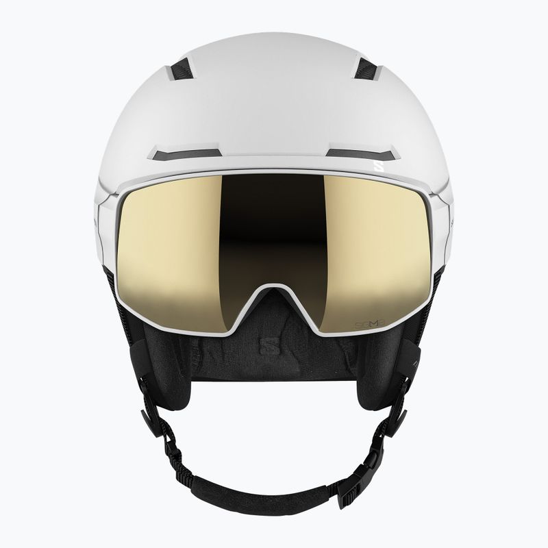 Ски каска Salomon Driver Pro Sigma бяла/черна бронзова 14